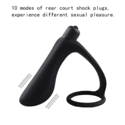 kf H23c52b575b4043f7ad51024d6230aaca2 Prostate Massager Vibrator For Men Butt Plug Stimulator Anus Delay Ejaculation Ring Gay Masturbator Sex Toy