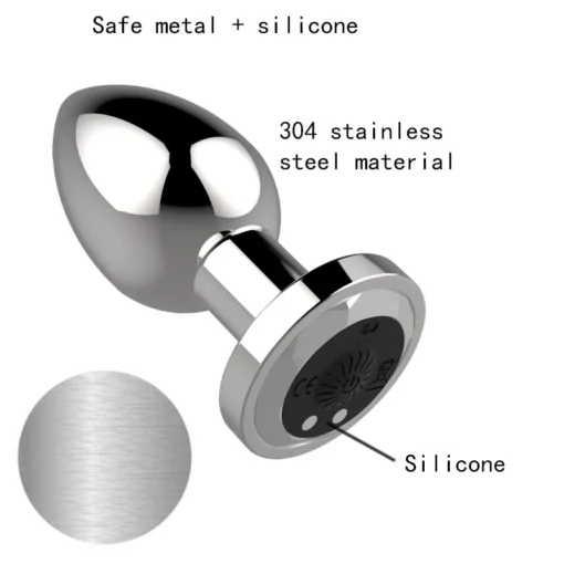 kf H26f873f06a8b45d2956ec715ef5b7a26B Wireless Remote Control Anal Plug Vibrator For Men Prostate Massager Metal Buttocks Butt Wearable For Adult