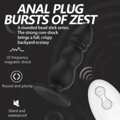 kf H42893b2585a341ca8a709b9f55d6a6000 Prostate Massager Wireless Remote Control Butt Plug Anal Sex Vibrator Dildo Stimulator For Men Adult Sex