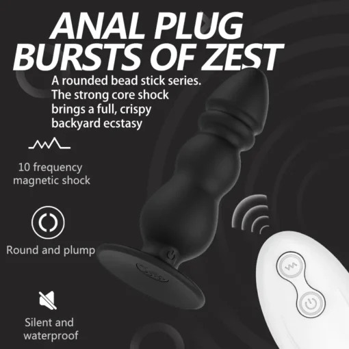 kf H42893b2585a341ca8a709b9f55d6a6000 Prostate Massager Wireless Remote Control Butt Plug Anal Sex Vibrator Dildo Stimulator For Men Adult Sex