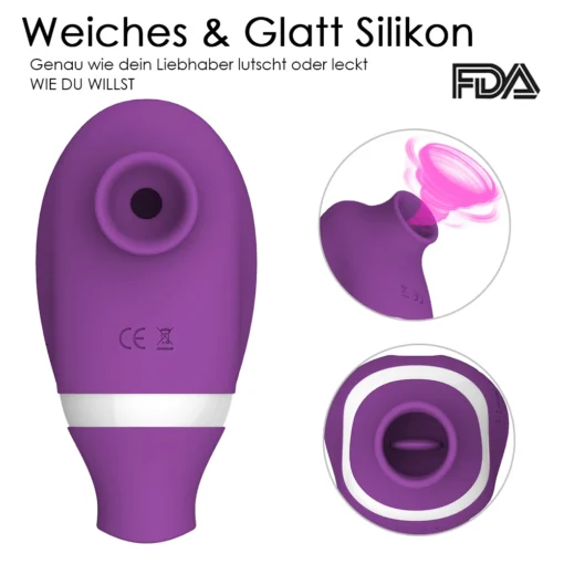 kf H62cff2eacc844302a05b7d03fc0ae666x Sucking Licking Vibrator sex toys for woman Adults Couples Nipples Tongue Clitoris Sucker Stimulator for Oral