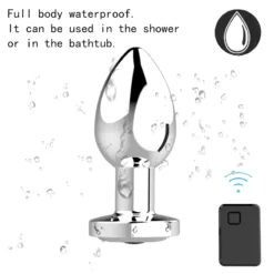 kf H6a80269d0047461ca3b74abde678000c9 Wireless Remote Control Anal Plug Vibrator For Men Prostate Massager Metal Buttocks Butt Wearable For Adult