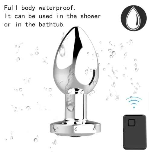 kf H6a80269d0047461ca3b74abde678000c9 Wireless Remote Control Anal Plug Vibrator For Men Prostate Massager Metal Buttocks Butt Wearable For Adult