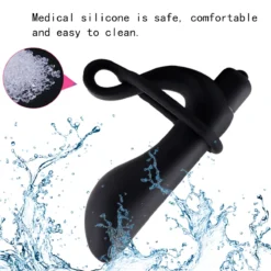 kf Hcf88abba3e8d48b29328b01a761da4417 Prostate Massager Vibrator For Men Butt Plug Stimulator Anus Delay Ejaculation Ring Gay Masturbator Sex Toy