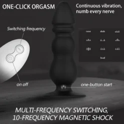kf Hed14e2c045db4b54bf13a4bddfbd7c86Z Prostate Massager Wireless Remote Control Butt Plug Anal Sex Vibrator Dildo Stimulator For Men Adult Sex