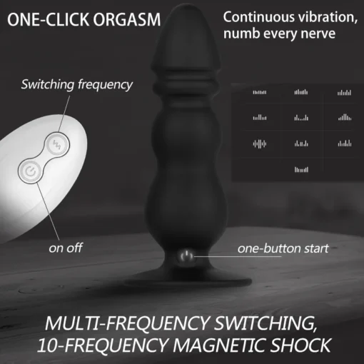 kf Hed14e2c045db4b54bf13a4bddfbd7c86Z Prostate Massager Wireless Remote Control Butt Plug Anal Sex Vibrator Dildo Stimulator For Men Adult Sex