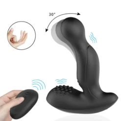 kf Hf98a06718f05483c9453ed375ddae266P Prostate Massager Wireless Remote Control Anal Plug Masturbator Finger Push Stimulator Anus Vibrator For Adult Men