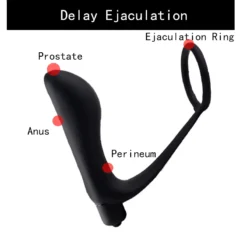 kf Hfa88c88afe0c4df99295d971eec65bb02 Prostate Massager Vibrator For Men Butt Plug Stimulator Anus Delay Ejaculation Ring Gay Masturbator Sex Toy