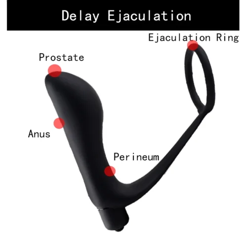 kf Hfa88c88afe0c4df99295d971eec65bb02 Prostate Massager Vibrator For Men Butt Plug Stimulator Anus Delay Ejaculation Ring Gay Masturbator Sex Toy