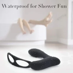 kf Hffacd90222e44b3dbc16b756c891c914O Double Ring Prostate Massage Vibrator Male Dildo Masturbation Stimulator Butt Delay Ejaculation Ring Adult Sex Toys