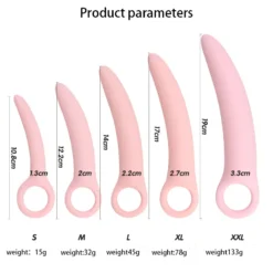 kf S025c771fa80e41c9af1fa2c7f13f6ab7M 5 Sizes Silicone Anal Plug Unisex Butt Plug Anal Trainer Dildo Men Prostate Massager For Men