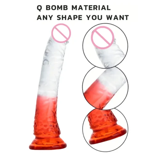 kf S04b7f2e7fb1c41b28b731e7c37ab8904I Realistic Dildos Erotic Jelly Dildo Artificial Penis G spot Simulation Large penis Anus Anal plug Female scaled
