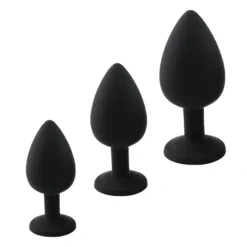 kf S06a6a76aad1a469c8e4951587f4b3ccch Silicone Butt Plug Butt Anal Plug 3 Size Butt Plug Male and Female Anal Trainer Adult