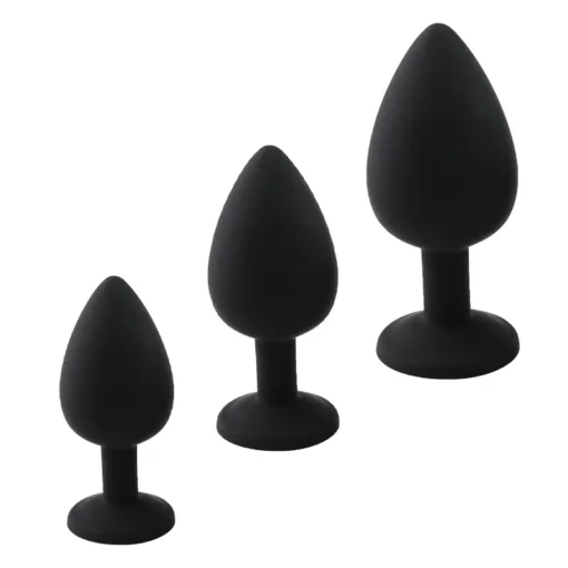 kf S06a6a76aad1a469c8e4951587f4b3ccch Silicone Butt Plug Butt Anal Plug 3 Size Butt Plug Male and Female Anal Trainer Adult