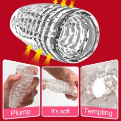 kf S08b1fb83e026493293828f7c32dec722G Masturbation Cup for Men Soft Male Exercise Penis Massage Sexy Pocket Pussy Blowjob Sex Toy Vagina