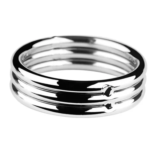 kf S0afd7700ff6e4e36b2dd04b99c0f43bbn Male Stainless Steel Metal Sperm Locking Ring Scrotal Restraint Ejaculation Delay Ring Adult Sex Toys Penis