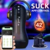 kf S1347f2a776914e93af3c673ef76c5db50 APP Automatic Sucking Heated Male Masturbator Cup Blowjob Vagina Vibrator Sex Machine For Man Remote Control