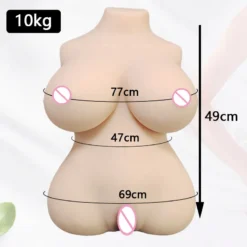 kf S139a62e226884049a9e72b22495eb62c8 Sexy Women Half Body Sex Doll Toys for Men Soft Big Tits Fat Butt Realistic Vagina
