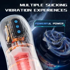 kf S17f3ac1b68074644b35c6370a422e012P Automatic Sucking Male Vibration Masturbator Blowjob Machine Heating Masturbation Cup Vaginal Sex Toys for Men Adult