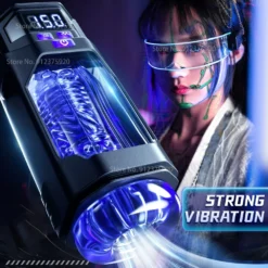 kf S1980e0897bea48828ea3b106e974113fh Automatic Male Masturbator Vibration Blowjob Sex Machine Real Oral Vagina Masturbation Cup for Men Pocket Pussy