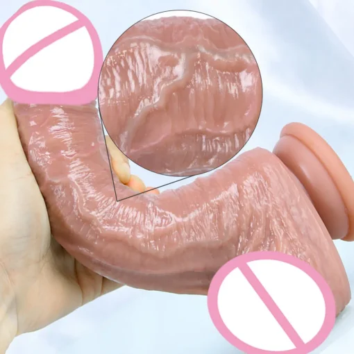 kf S1a8d4c84b64e43059eaaeb2870390e7d8 Realistic Skin Feeling Silicone Dildos Adult Sexy Toys For Women Vaginal Massager G Spot Stimulato Massag