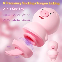 kf S1aa498b38e1b41acbbde4b137cbca64e1 Female Tongue Licking Clitoris Sucking Vibrators Piggy G Spot Vagina Massager Vacuum Stimulator Sex Toys for