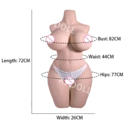 kf S1f2cc0a27e764748b84499f75c577a7ej AJDOLL Half Body TPE Realistic Sexy Doll 16KG Sex Toys For Men Torso Sex Doll Vagina