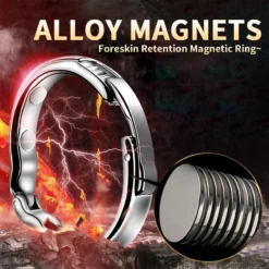 kf S21bd4df755ac460e96d6a17aec372e89k Adjustable Metal Cock Circumcision Blocker Ring Glans Penis Ejaculation Delay Training Semen Lock Ring Adult Sex