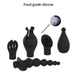 kf S21f031d24a724c2c93e566dc52080217R 5 in 1 Licking Tongue Vibrator Nipples Clitoris G Spot Stimulator Butt Plug Anal Massager Adult