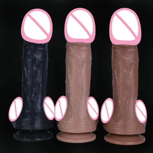 kf S22642c8287a34855b32615b63541c828R Skin Realistic Dildos Adult Sexy Toys Female Masturbator G Spot Vagina Stimulato Orgasm Thick Penis Females