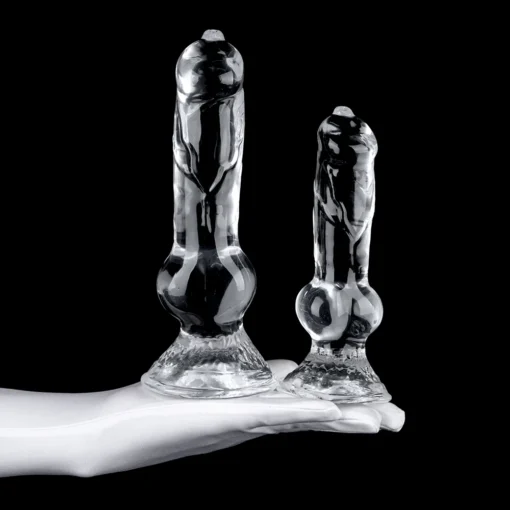kf S265085afe47440e7a60b5d207e9aaa97o Soft Jelly Dildo Realistic Animal Penis With Suction Cup Big Dog Dick Anal Plug Adults Female