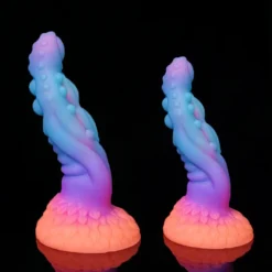 kf S2c1b3db51a4447e1a24f6c7d7504461aI S L Luminous Monster Dildo Anal Plug Soft Silicone Adult Sex Toys For Women Vaginal Massager