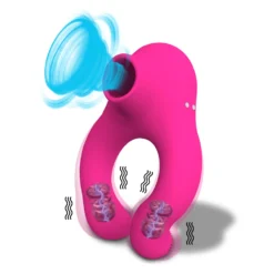 kf S2f0128de11a04dd9b686e3e9a0ee71de7 Cock Rings Vibrator Sucking Penis Sleeve Penis Ring Ejaculation Time Delay Couple Sex Toys for Men