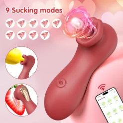kf S2f58e824d4e64eeeb1d5023b25d1d01bO APP Tongue Clit Sucker Vibrator Sex Toys for Adult Women Vibrating Clitoris Stimulator Nipple Blowjob Etotic