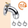kf S2ff859fe415141108c0e4c1be1fe96f0d BDSM Sex Toys Men Metal Urethra Chastity Lock Penis Bondage Adult Chastity Cage Cock with 3