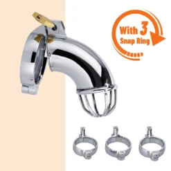 kf S2ff859fe415141108c0e4c1be1fe96f0d BDSM Sex Toys Men Metal Urethra Chastity Lock Penis Bondage Adult Chastity Cage Cock with 3