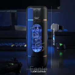 kf S349ecc958db4460bbf28dbc92be53f6f1 Male Masturbator Cup Vibration Blowjob Squeezable Pocket Pussy Vagina Penis Automatic Oral Sex Machine Toys for