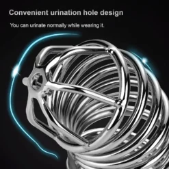 kf S37994a735b7346c4a770f0fcdc09df00s Men BDSM Sex Toys Metal Urethra Chastity Lock with 3 Snap Ring Penis Bondage Adult Chastity