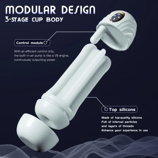 kf S38f15bef6d334df090771dff09d22f83X Automatic Sucking Male Masturbator Vibration Blowjob Machine Masturbation Cup Pocket Pussy Penis Pump SexToy Adult Goods