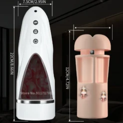kf S3943a174b1cb4f9f9f9d6e71337bc2656 Sex Machines Toys For Men Erotic Masturbator Cup Realistic Tip of Tongue and Mouth Vagina Pocket