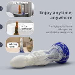 kf S3b5046b464774faba9c97e11b10064c5B Monster Alien Dildo Soft Silicone Huge Bad Dragon Penis Adult Sex Toy Big Dick Anal Plug