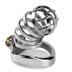 kf S4a8c7efdde814cefb08388240655c6c5d Metal CB Urethra Chastity Lock with 3 Snap Ring Penis Bondage Adult Men s Chastity Cage