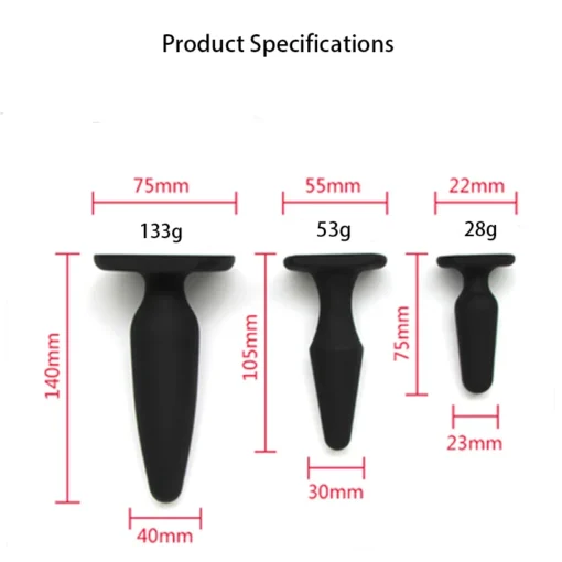 kf S4adb657f62b24a8c9de0096a5725e8d6A S M L Silicone Plug Anal Butt Plug Beginner Anal Stimulation Trainer Male Women Trrainer Anal