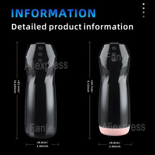 kf S4cca1193b1064a50997d6c0746929be33 Male Masturbator Cup Automatic Sucking Vibration Penis Oral Machine Suction Blowjob Masturbation Real Vagina Vacuum Sex