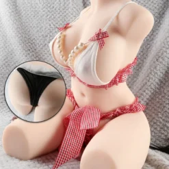 kf S4d9068b0ca1642f1a582621c241674d23 Half body Realistic Feel TPE Solid Doll With Metal Skeleton Real life Inverted Model Two Holes