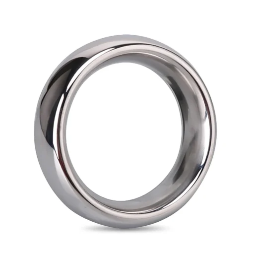 kf S4ec95396a14f44c4a7de609e630d83b1C Cock Ring Stainless Steel Metal Scrotal Restraints Glans Penis Men S Testicular Weight Locked Sperm Ring