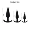 kf S4f39ce126859407b83b5f687f19f77806 Prostate Massager 3 Different Size Silicone Plugs Anal Butt Plug Anal Dilation Trainer Adult Games Sex