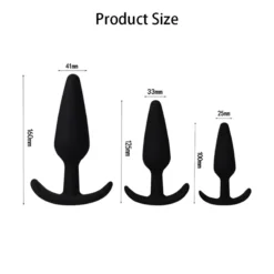 kf S4f39ce126859407b83b5f687f19f77806 Prostate Massager 3 Different Size Silicone Plugs Anal Butt Plug Anal Dilation Trainer Adult Games Sex