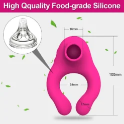 kf S5070aafa78b449baa349354a047cfc3bO Cock Rings Vibrator Sucking Penis Sleeve Penis Ring Ejaculation Time Delay Couple Sex Toys for Men
