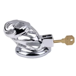 kf S52e5ae935807426a909cca2ec536e32dq SM Male Metal Chastity Cage Binding Delay Penis with CB Urethra Lock 3 Snap RingAlternative Anti